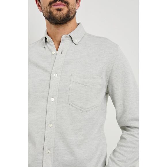 Rails Berkeley Light Grey Soft Brushed Lightweight Flannel Shirt Jacket M - Picture 4 of 10